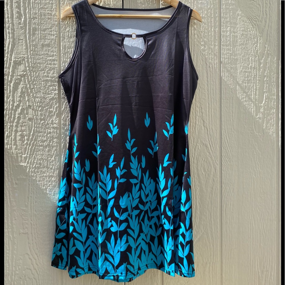 Black blue dress/ cover up